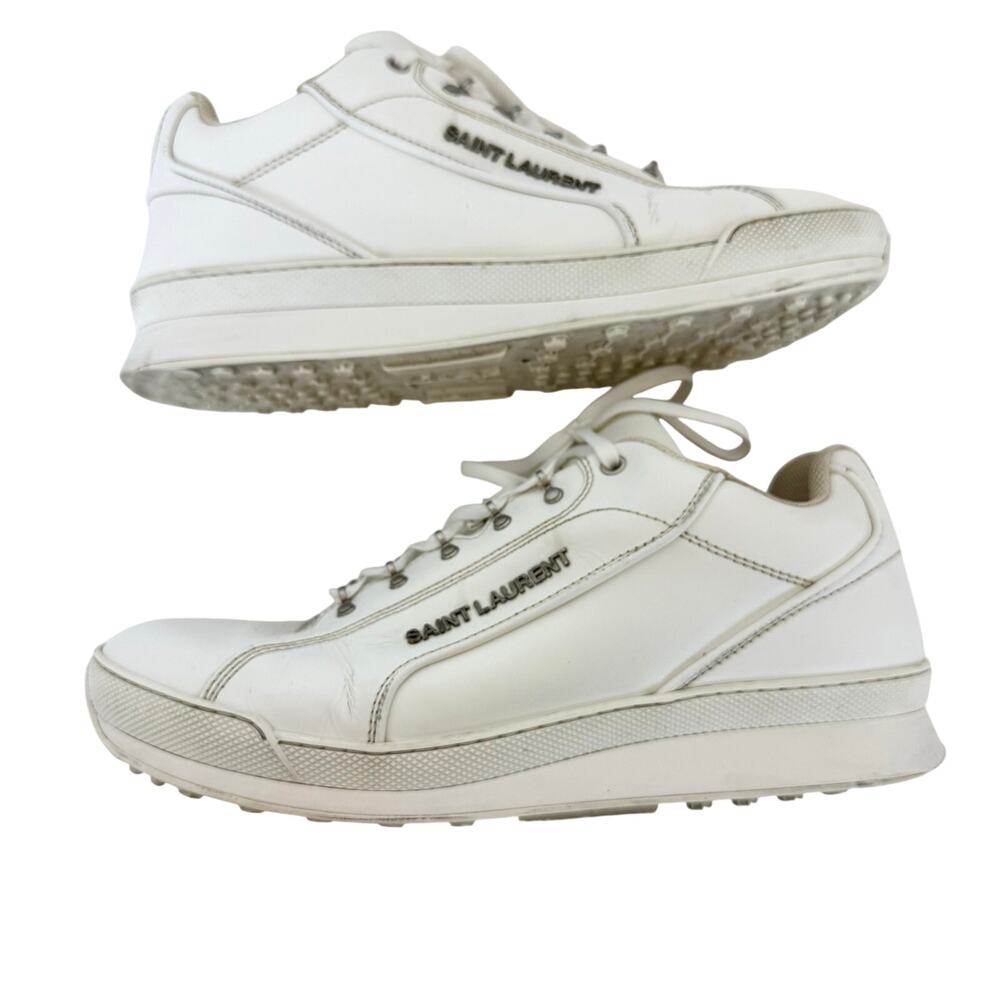 Saint Laurent Jump Leather Sneakers White 45 (Men's US 12) *READ*